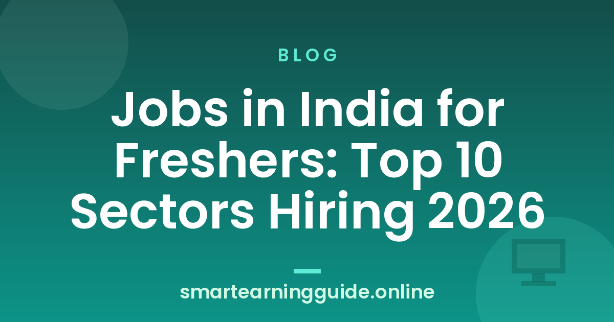 Jobs in India for Freshers: Top 10 Sectors Hiring 2026