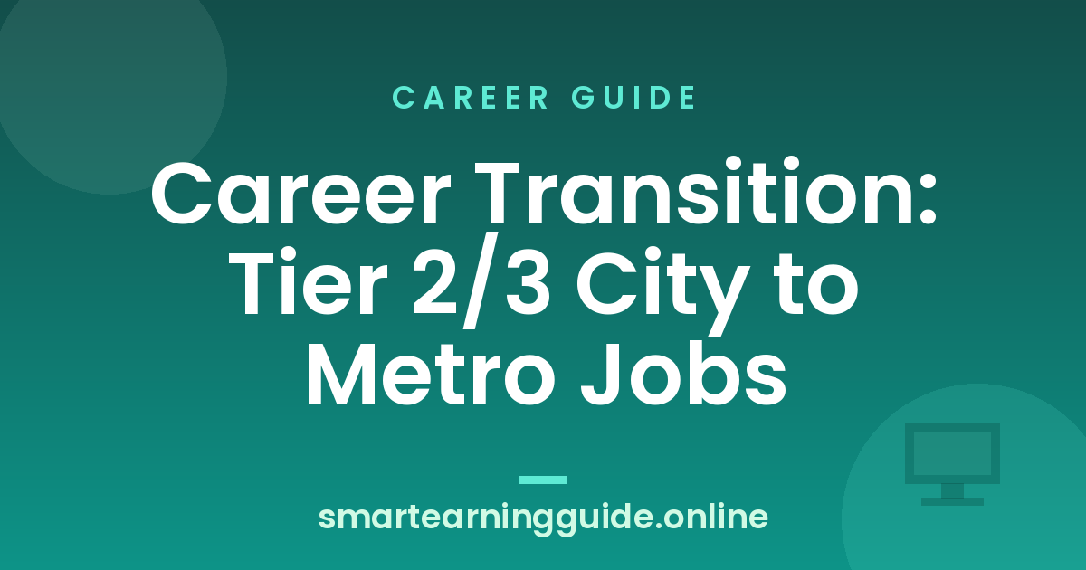 Career Transition: Tier 2/3 City to Metro Jobs
