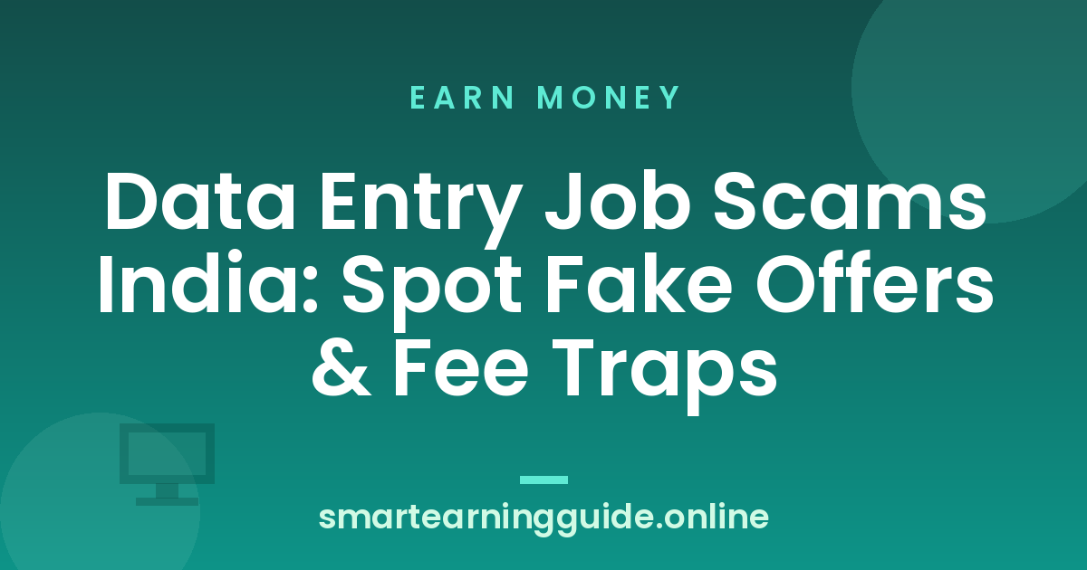Data Entry Job Scams India: Spot Fake Offers & Fee Traps